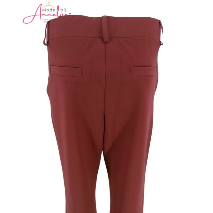 Mi Piace Broek straight bonded travel Burgundy Mi Piace Broek straight bonded travel Burgundy